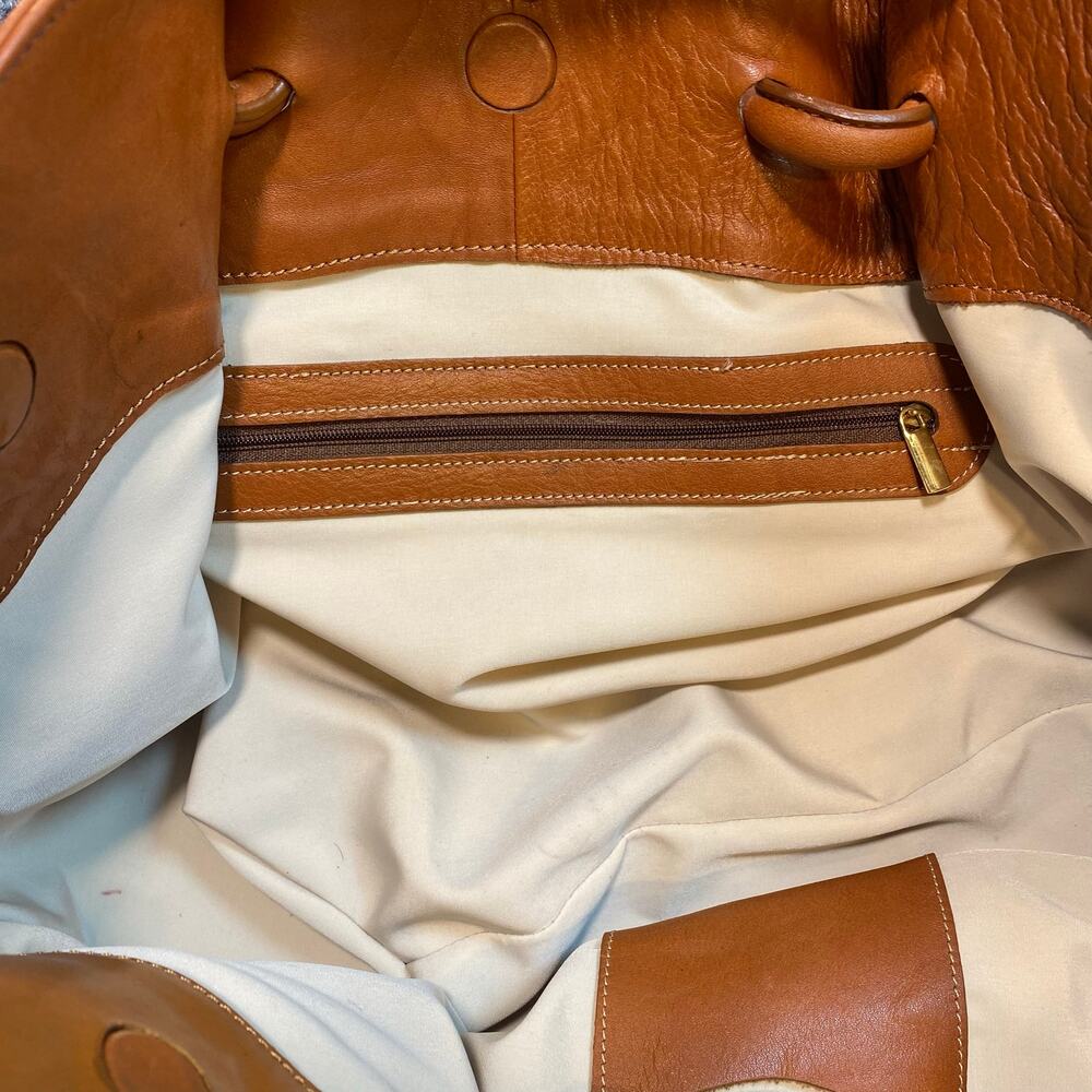 Dolce Gabbana XX Anniversary Brown Genuine Leather Hobo Shoulder Bag Large Purse - Picture 12 of 13